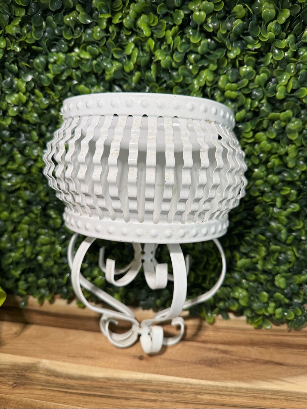 Vintage Homco Metal Wall Sconce Planter